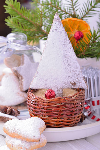 istock Christmas cookies in trees and stars decorations 521249593