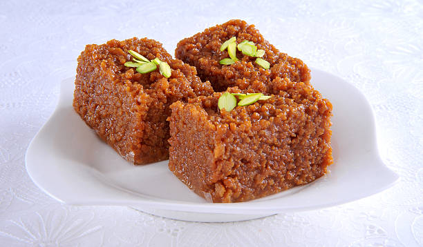 Habshi Halwa-6 Tasty habshi halwa mithai stock pictures, royalty-free photos & images