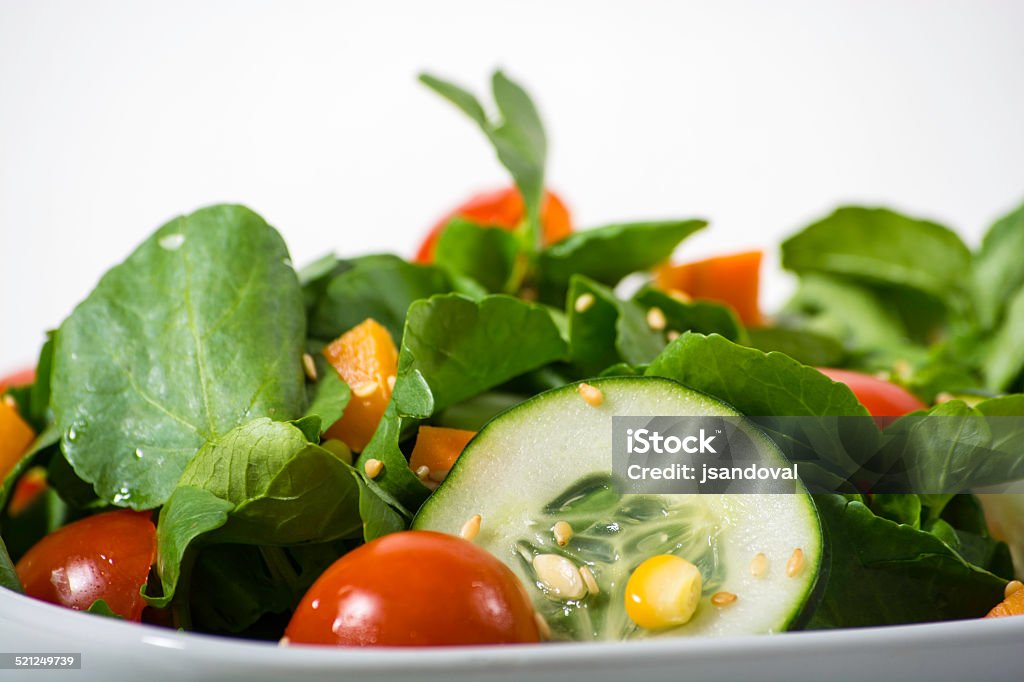 Salad in white bowl Bowl Stock Photo
