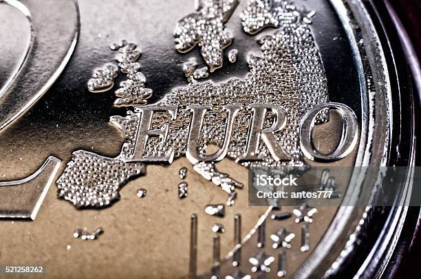 2 Euro Stock Photo - Download Image Now - European Union, European Union Currency, Map