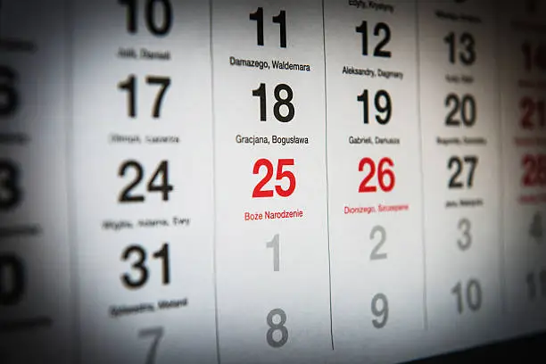 Photo of December 25 in the calendar