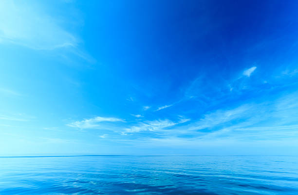 istock Beautiful seascape sea horizon and sky. 521262993