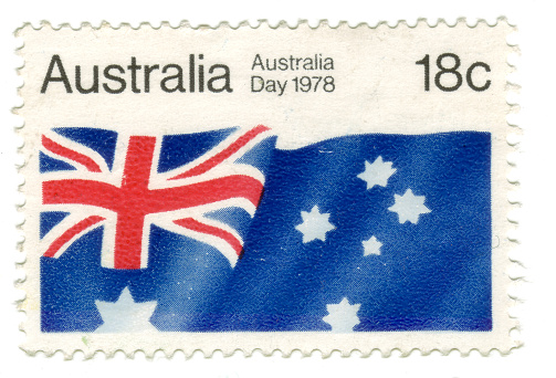 Australian Flag postage Stamp issued in 1978 for Australia Day.