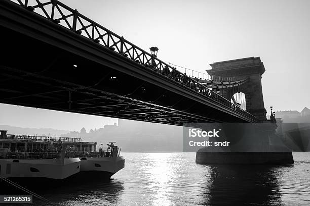 Chain Bridge Stock Photo - Download Image Now - Architecture, Black And White, Bridge - Built Structure