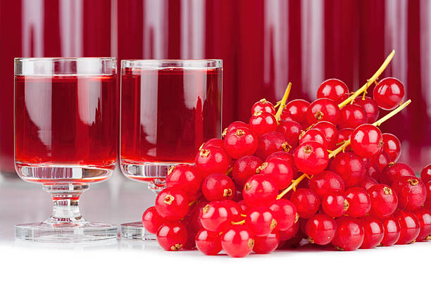 istock Red currants and liqueur in a glass 521267131