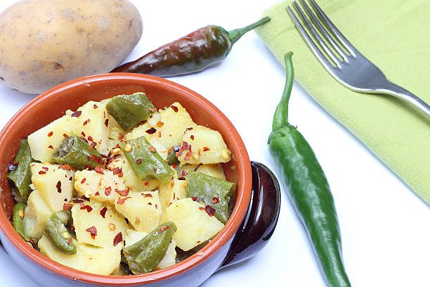 istock Bowl with potatoes and chili pepper 521267937
