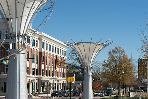 rock hill south carolina, in der Innenstadt während der Weihnachtszeit – Foto