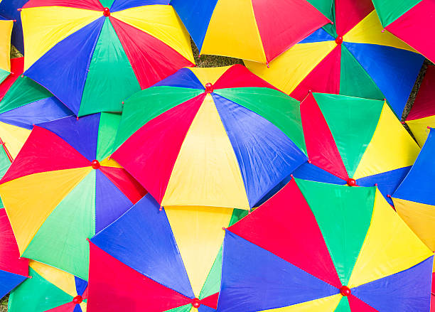 istock Colorful close up abstract of umbrella 521270976