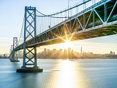 Bay Bridge and skyline of San Francisco