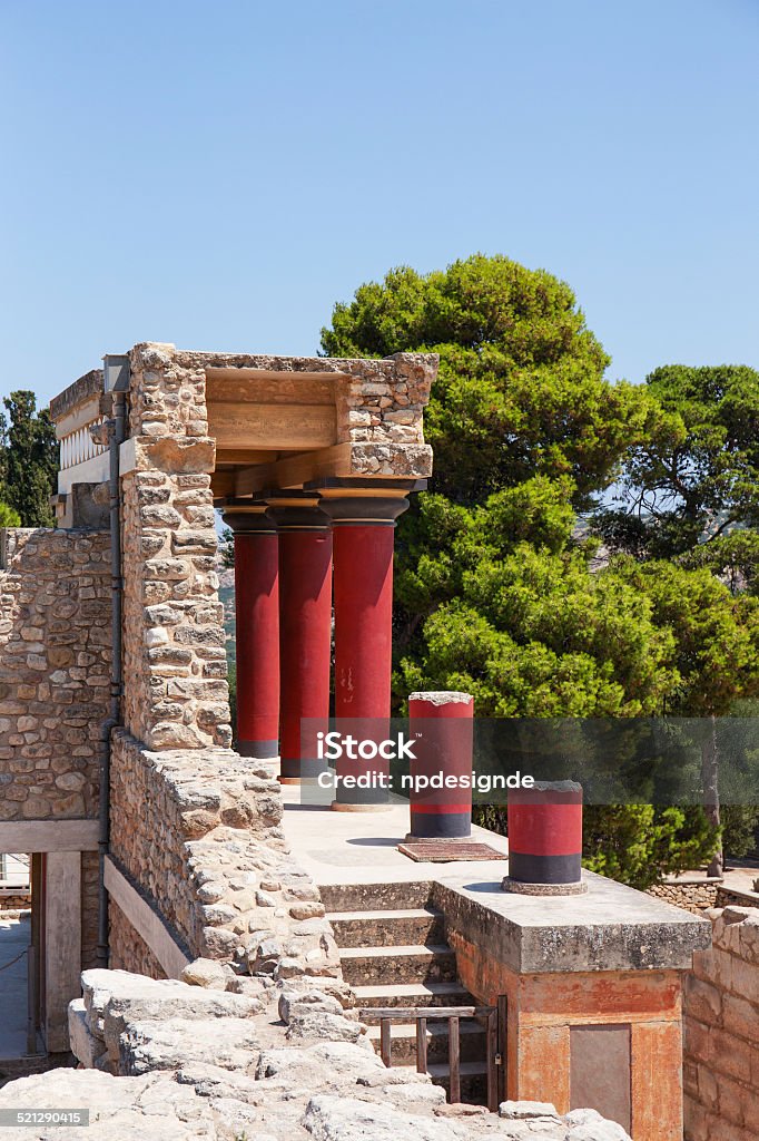Palace of Knossos Knossos Stock Photo