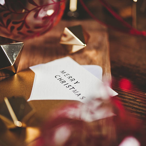 istock Merry Christmas tag and ornaments. 521290661