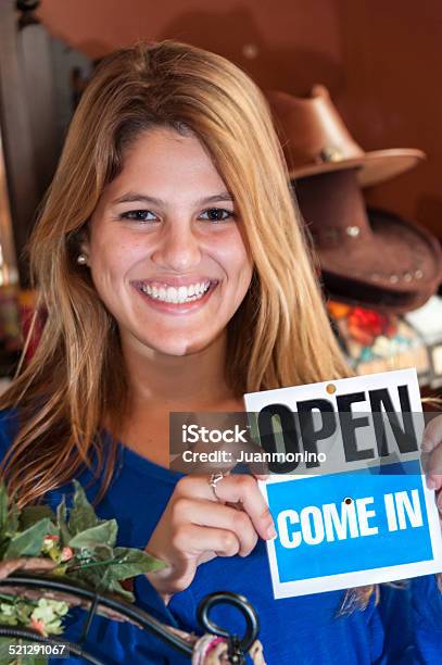 Open For Business Stock Photo - Download Image Now - 18-19 Years, 20-29 Years, Adult