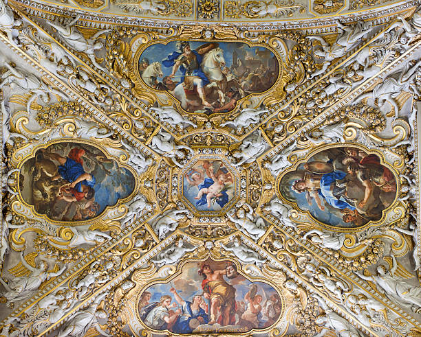 istock Frescoed ceiling, Basilica of Santa Maria Maggiore. Bergamo 521291273