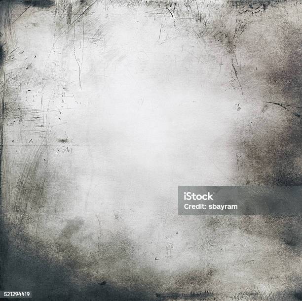 Abstract Black And White Grunge Background Stock Photo - Download Image Now - Abstract, Aging Process, Ancient