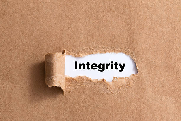 istock word integrity,ripped paper isolated background 521295015