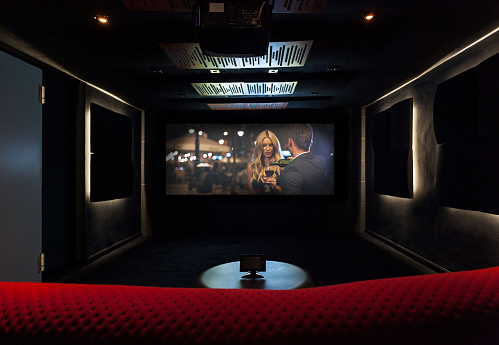 Private cinema at modern and luxury house