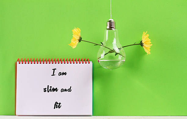 istock Weight loss affirmation. I am slim and fit. 521298230