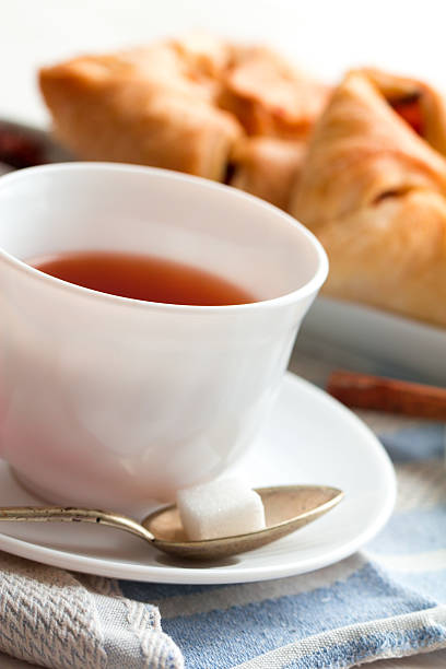 istock Cup of black tea. Isolated on white background 521298600