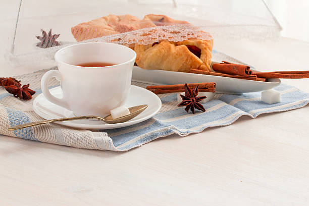 istock Cup of black tea. Isolated on white background 521299434