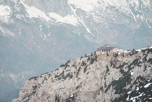 view on Kehlsteinhaus (Hitler) on Obersalzberg near Berchtesgaden