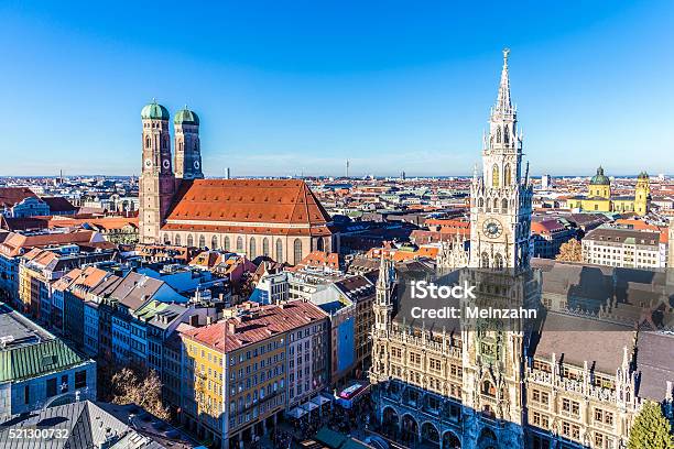 Frauenkirche In The Bavarian City Of Munich Stock Photo - Download Image Now - Munich, Urban Skyline, Germany