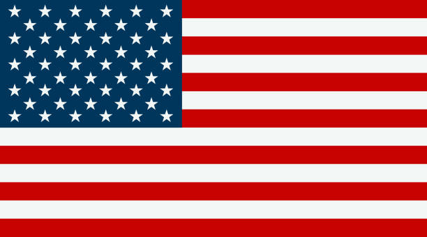 illustrazioni stock, clip art, cartoni animati e icone di tendenza di bandiera degli stati uniti - american flag