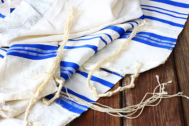 Prayer Shawl - Tallit, jewish religious symbol.