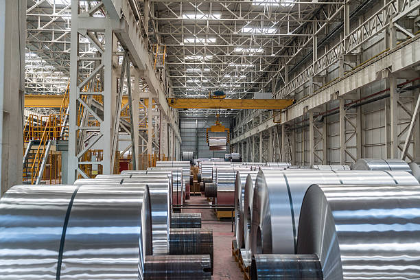 istock Aluminium steel rools 521304754