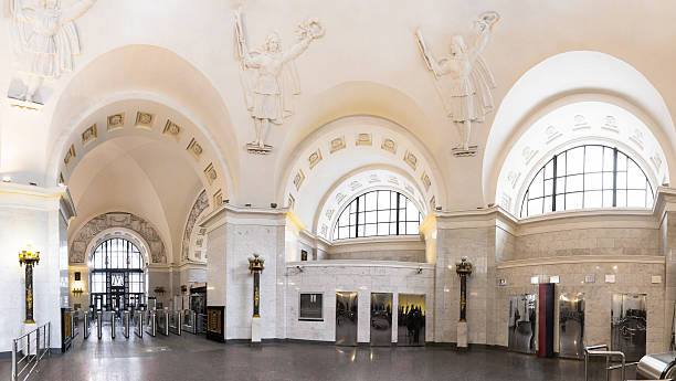 istock Oktyabrskaya metro station 521305540