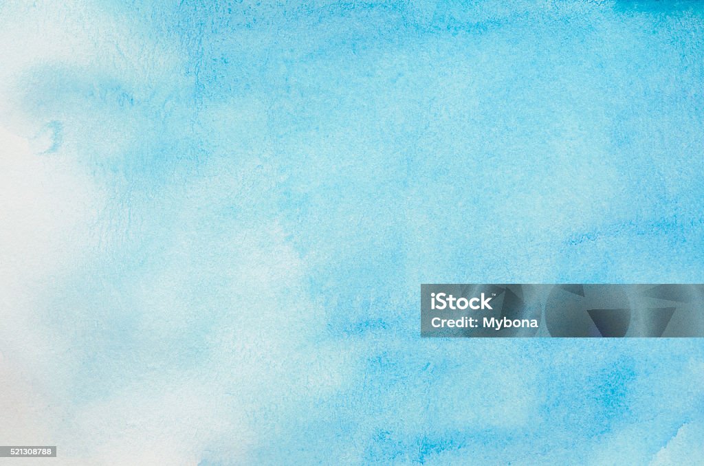 Abstract blue watercolor background Abstract watercolor background - Blue sky watercolor paint Watercolor Painting Stock Photo