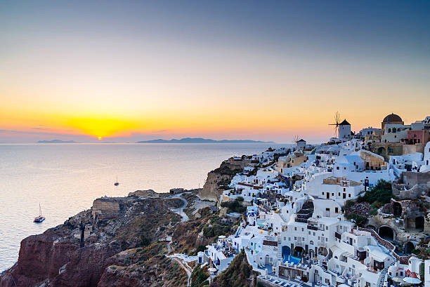 istock Twilight at Oia village on Santorini 521310474