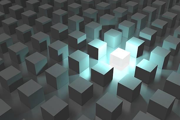 istock 3D out of the crowd concept 521313144