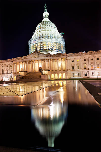 istock US Capitol North Side Construction Night Stars Washington DC Ref 521316503
