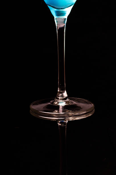 istock Blue cocktail in glass 521317429
