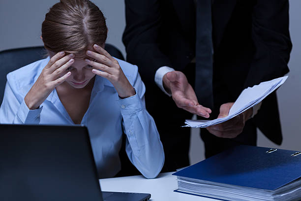 istock Secretary and her director at work 521318149