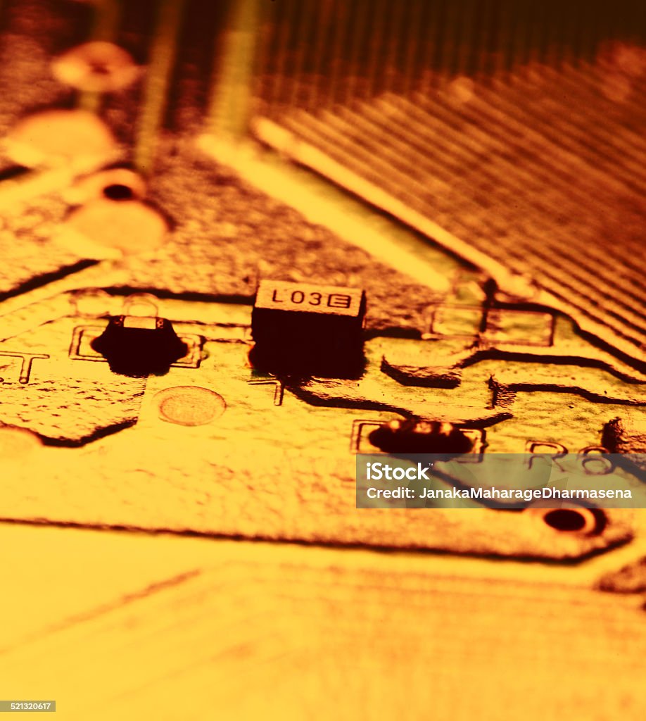 Circuit board Close up of an Electronic circuit board Business Finance and Industry Stock Photo