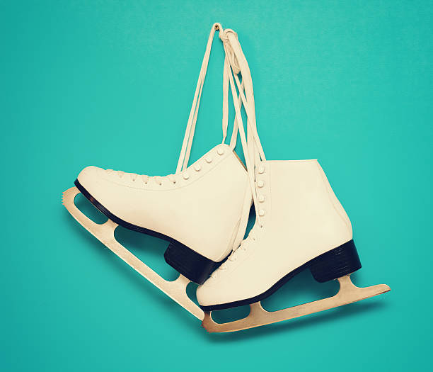 istock white ice skates for figure skating 521320823