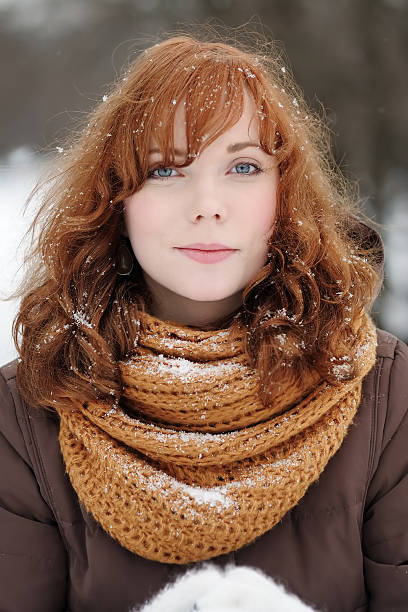 istock Young beautiful woman in winter 521322283
