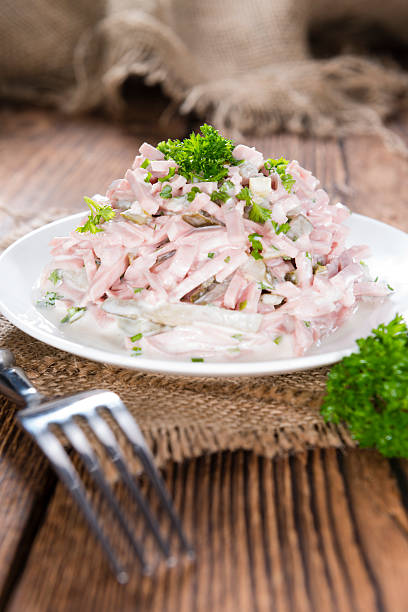 istock Portion of Meat Salad (with mayonnaise) 521340923