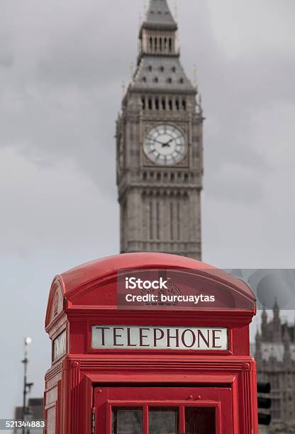 Red Telephone Box And Big Ben Stock Photo - Download Image Now - Big Ben, Built Structure, Capital Cities