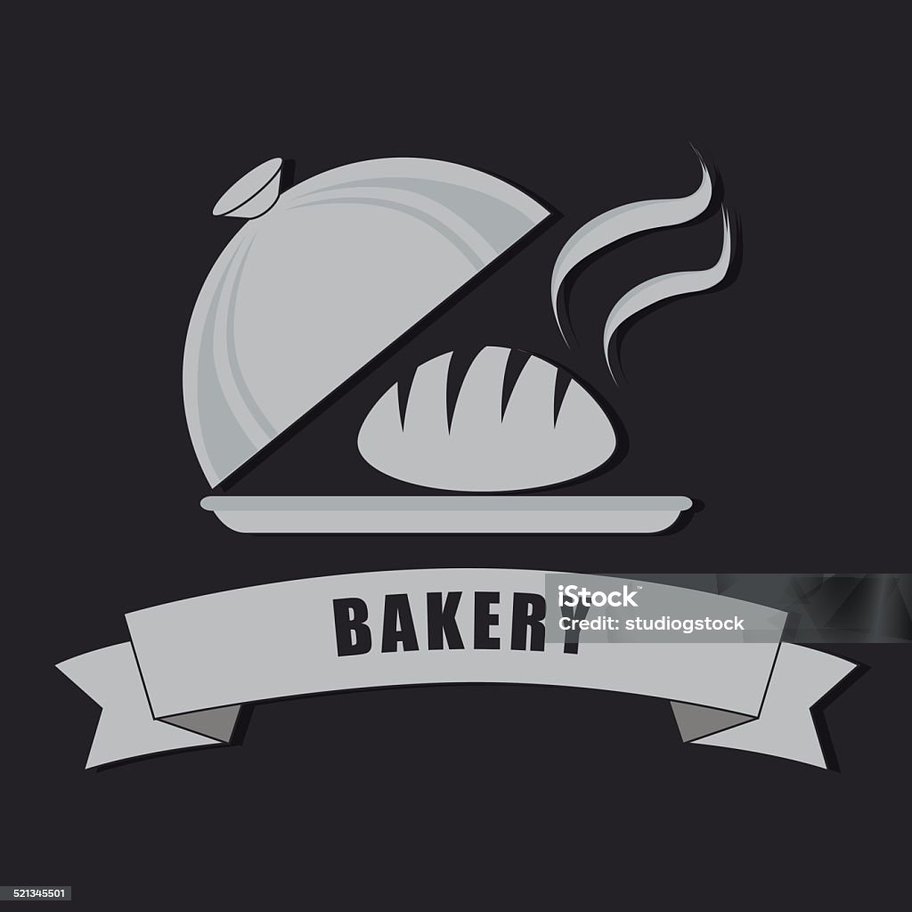 Bakery design Bakery design over black background, vector illustration Bakery stock vector