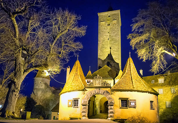 famous old town of rothenburg ob der tauber in germany