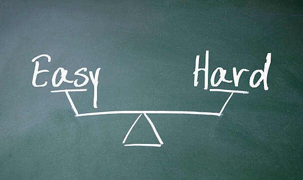 istock easy and hard balance sign 521347485