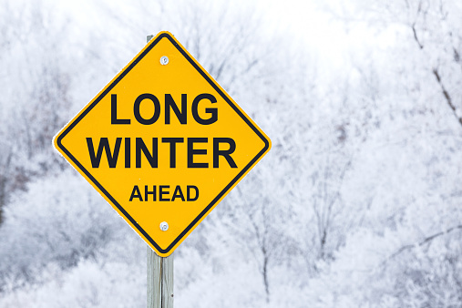 Long Winter Ahead Sign
