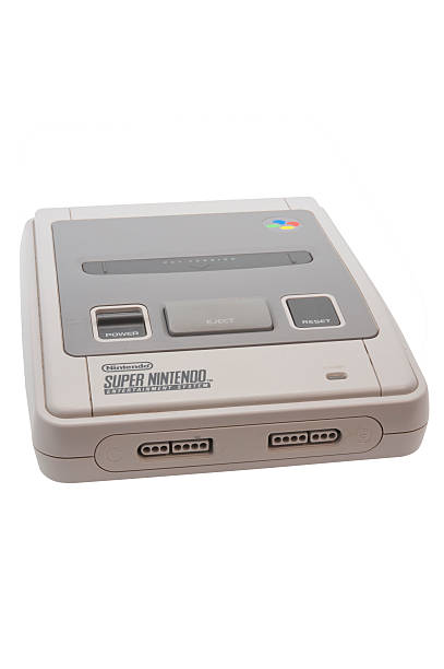 super nintendo console - snes foto e immagini stock