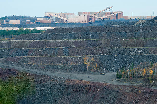 Smelter at iron ore mine in Mesabi Iron Range of northern Minnesota