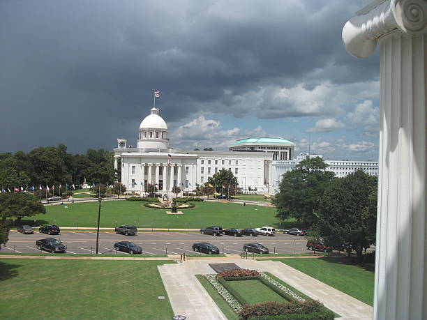istock Montgomery, Alabama State Capital under a blustery sky 2. 521377514