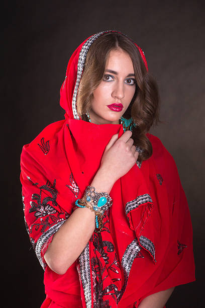 istock Woman in red sari 521377700