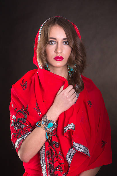 istock Woman in red sari 521377802