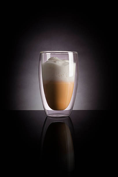 cappucino. - latté cafe macchiato glass cappuccino zdjęcia i obrazy z banku zdjęć